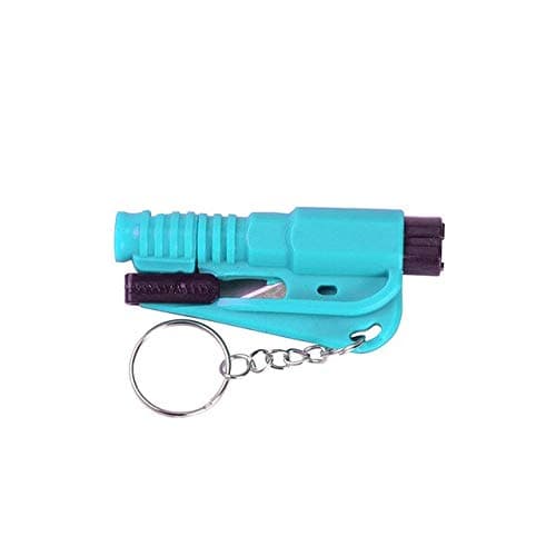 NS Modify ABS Keyring Life Saving Hammer Emergency Rescue Tool Seat Cutter Break Safety Tool Colorful :