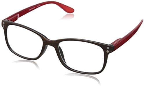 Peepers Wildwood Rectangular Reading Glasses, Brown &amp; Red, 4