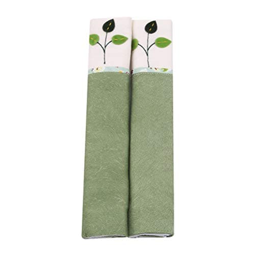 JIFNCR Refrigerator Handle Covers Funny Pattern Oven Door Handle Covers Fridge Microwave Oven Handle Covering Clean Smudges Kitchen Appliance,Green