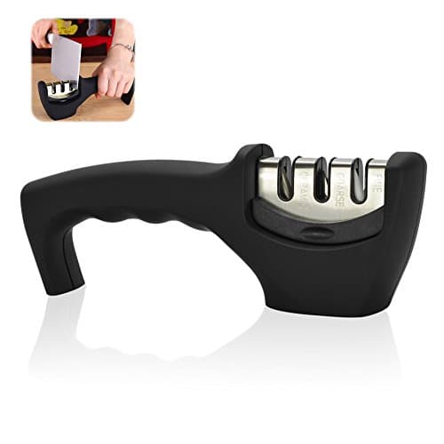 Best Pocket Knife Sharpener Professional 3-Stage Kitchen Knives Sharpening System for Chefs Choice