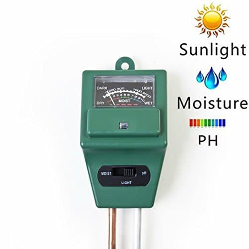 Soil Tester,3 in 1 Soil Sensor/Detector for Moisture Light pH/Acidity Level Measurement,Soil Water Humidity Sunlight Intensity Meter,Hydrometer for Gardening Farming Plants Flower Vegetable Herbs