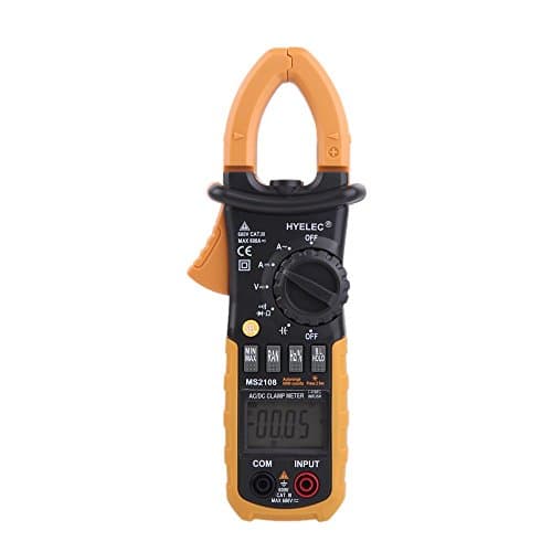 Clamp Meter, HYELEC MS2108 Professional Digital Clamp Meter AC Clamp Meter Digital Multimeter/ Backlight 6600 accounts