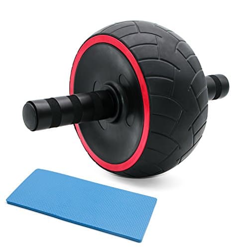 AMERIGUY Ab Roller Wheel Ab Wheel Roller Extra Wide by for Advanced Abdominal Core Exercises and General Fitness with Knee Pad