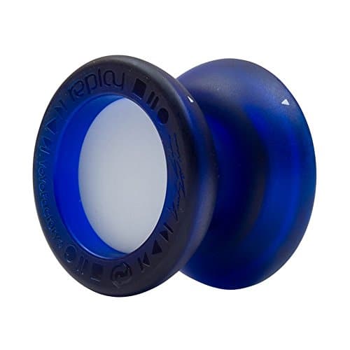 YOYOFACTORY Replay Pro Yo-Yo -Unresponsive Yo-Yo (Trans Blue with White Caps)