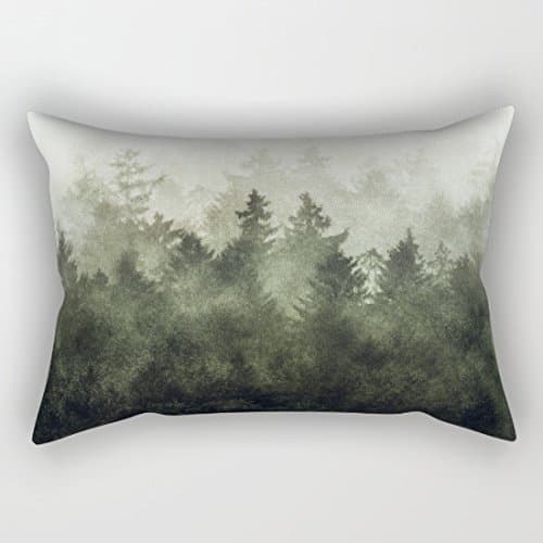 Ahsakgfds Trees Pattern Rectangle Cushion Covers Pillow Covers Decorative Farmhouse Decor Pillow Case 12 x 20 for Sofa