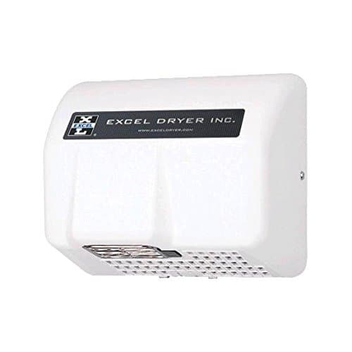 Excel Dryer HO-IW Hand Dryer Hands Off, Automatic, Cast Cover, Surface-Mounted, White Epoxy Paint, 110-120V 60Hz
