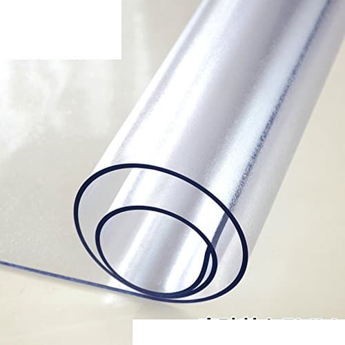 Pvc table cloth waterproof burn-proof soft glass transparent table mats frosted plastic tablecloths dining desk mats crystal plate mat-A 90x160cm(35x63inch)