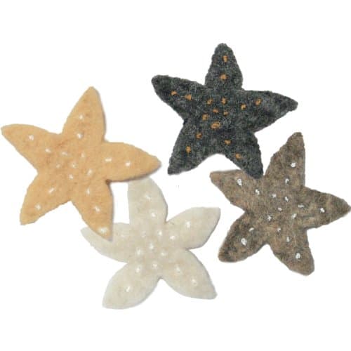 Dimensions Needlecraft Felt Embellishment, Neutral Stars