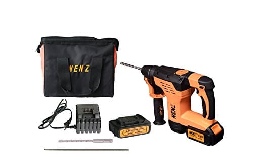 NENZ NZ-80D 20V Max Brushless SDS Rotary Hammer with 2 Lithium batteries