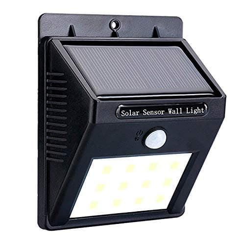 Outdoor Solar Lights Solar Powered Wall Light PIR Motion Sensor Waterproof IP65 Wireless Garden Security Shed Outdoor Lamp for Patio Deck Yard Garden Driveway