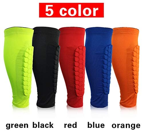 Honeycomb Compression Calf Sleeve Leg Compression Socks for Running, Hiking, Cycling, Travel, Blood Circulation (Orange, XL)