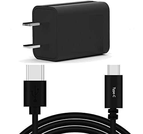 USB Type-C 4FT Extra Thick Cable with Adaptive Fast Wall Charger Replacement for Samsung Galaxy S8 S9 S10 S20 S9/S10/S20-Plus Note 8 9 10 LG G8 G7 V40 Pixel 3 4 Hero 5 6 7 HTC U11 U12 U13 - by Moona