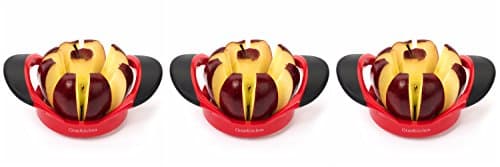 GranKitchen Apple Slicer - Corer, Cutter, and Divider - Red (Pack of 3)