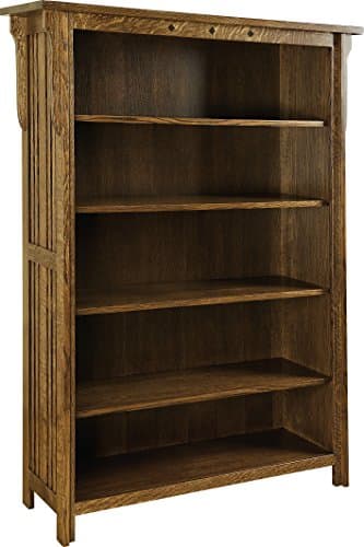 Amish Heirlooms Solid Maple 48" Royal Mission Bookcase, 14.5" by 48" by 66", Espresso
