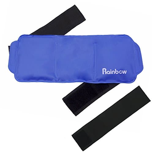 Ice Pack Flexible for Hot & Cold Therapy,Blue Reusable Gel Pack for Injuries adjustable long Cold ice Pack for Shoulder Back Waist Neck Ankle knee Hip muscle 14.9" X 6"