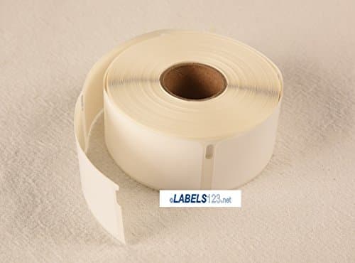 Multipurpose 30373 White 400 Labels Dymo(R) Compatible 7/8" x 15/16" Thermal Rat Tail Style - 5 Rolls