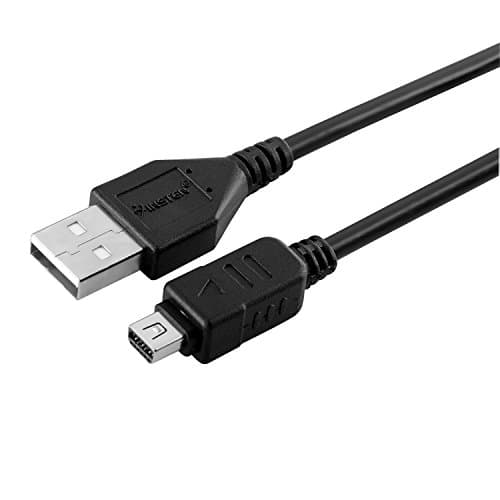 Replacement USB 12 Pin Cable for Olympus CB-USB6, CB-USB5, 200372, C-5500, C-7000, D-425, D-435, D-545, D-595, D-630, Evolt E-330, Evolt E-410, Evolt E-500, Evolt E-510, Evolt E-520, FE-120, FE-130, FE-140, FE-200, FE-5500, Stylus 500, Stylus 600, Stylus 700, Stylus 710, Stylus 720 SW