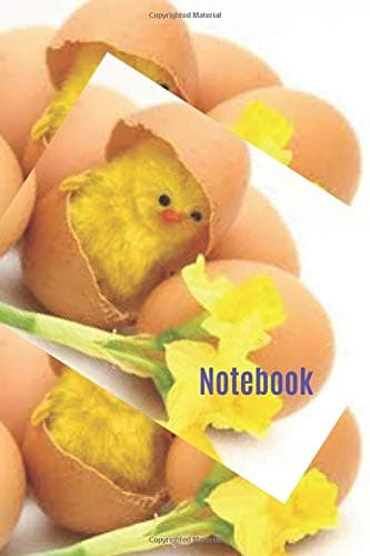 Notebook: 100 pages lined journal Baby Yellow Easter chicks Paperback – April 4, 2019