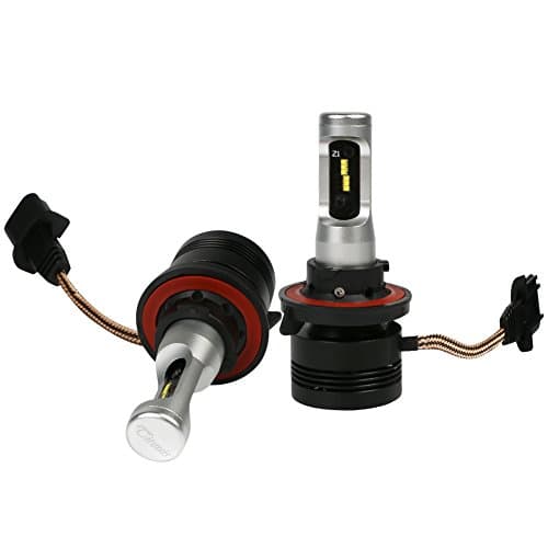 TIREUIS LED Headlight Bulbs Conversion Kit -High Beam Low Beam Adjustable-Beam Double Drive Smart Rapid Cooling -6 Pcs Philips ZES LED Chips-H13(9008) 60W 9600lm 6000k White 3 Years Warranty