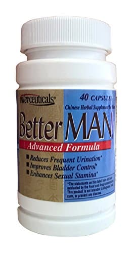 BetterMAN 3-in-1 Supplement - Improves Bladder Control* Prostate Health* Testosterone Levels*. Reduces Bathroom Trips At Night* and Improves Sleep - Interceuticals (4 pack)