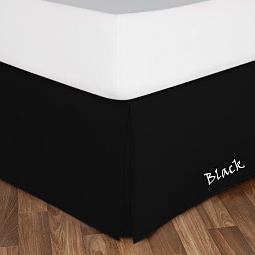 American Sheets 1-PC Tailor Made Well Fitting Bed Skirt Black -Pattern Solid Drop Length 16" Inches ) in King Sizes & 450 Thread -Choose Colors 100% Egyptian Cotton By American Sheets