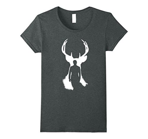 Womens Deer Hunter T Shirt Medium Dark Heather