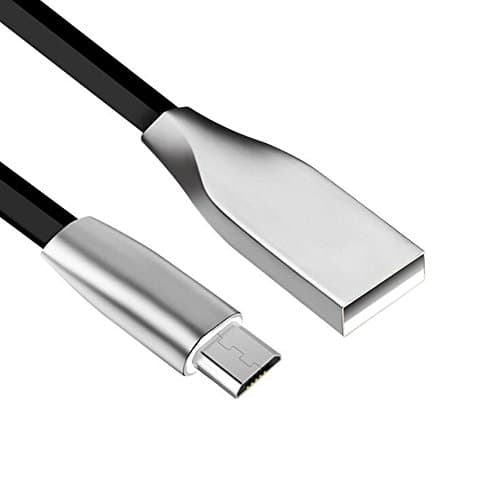 Micro USB Cable,Acevan USB 2.0 Charger Cable 3.3 feet (1 m) Data Cord Ultra Durable Zinc Alloy Tangle-Free for Android Samsung HTC Sony LG and More- Black