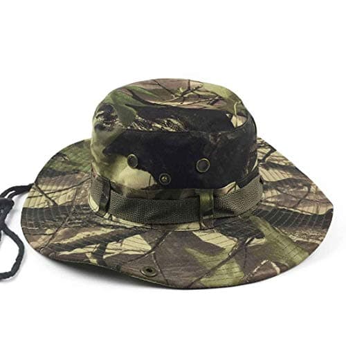 Camo Boonie Hat |56cm-60cm(Adjustable) Head, 6.5 cm High | Boonie or Army Rangers Hat for Men & Women | Cotton | Outdoor Headgear
