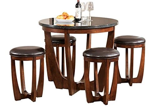 Pineda Faux Marble Counter Table Set