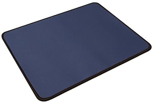 Navy Small Gaming Mouse Pad, Stitched Edges, Speed Silky Smooth Surface - 10.6"x8.6"x0.12"