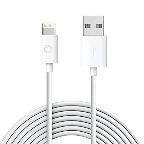 [2 Pack] Noubco Lightning to USB Cable | Apple MFi Certified | Compatible with iPhone, iPad, iPod Touch, and Beats Pill+ | White