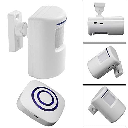 Winhy Wireless Infrared Motion Sensor Bell Alarm for Indoor Security, Outdoor Monitor, Remote Alert, Anti Thief, etc.