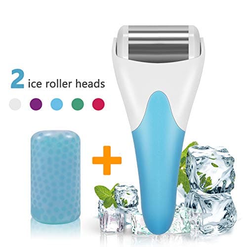 Ice Roller，SPANLA 2 Ice Rollers for Face & Eye,Puffiness,Migraine,Pain Relief and Minor Injury. (Blue)