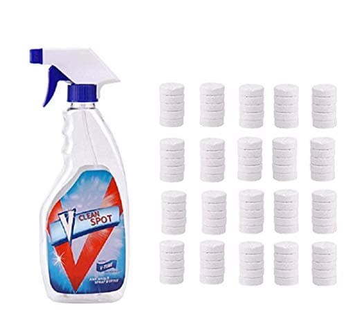 Home Cleaning Effervescent Spray Cleaner, Multi Functional Stain Remover Effervescent Spray Cleaner Set With 1 Spray Bottle (100pcs+bottle)