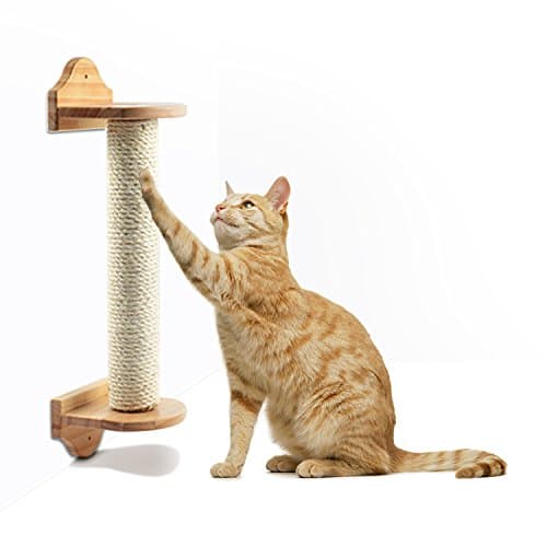 GUSTYLE Cat Scratching Post,Cat Sisal Scratching Poles Climbing Activity Tree for Cat Instinct Reliever