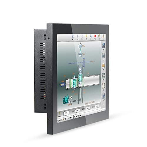 15 Inch LED Industrial Panel PC,Taiwan 5 Wire Touch Screen,Windows 7/10/Linux Ubuntu,Intel Quad Core J1900,(Black),[HUNSN WD07],[1VGA/3USB2.0/1USB3.0/1LAN/3COM/FANLESS],(8G RAM/128G SSD/1TB HDD)