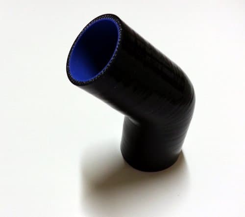 2.5"< 2.75" Silicone Hose Transition Elbow (blue)