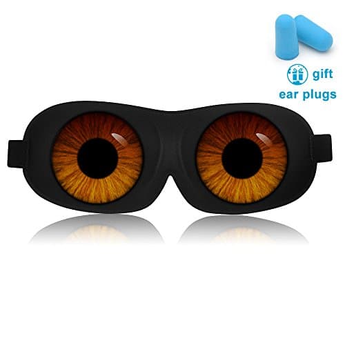 Unique 3D Sleep Mask With Sci-Fi Angel Eye Labeling, Adjustable Strap Ultra lightweight & Comfortable Sleeping eyeshades for Travel, Nap, Shift Works (Eagle eye)