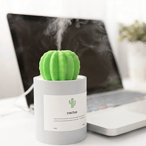 Mini Cool Mist Humidifier USB Portable Diffuser with Timed auto Shutdown for Home Office Yoga Car Bedroom Grey