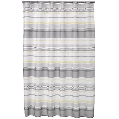 Spring Garden Striped Fabric Shower Curtain