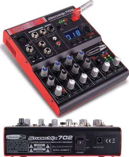 JAMMIN PRO 7-CH Mixer w/USB Player/Recorder & Two Software Packages