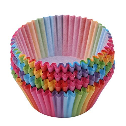 MKCLY Baking Cake Paper Cup Mini Cake Cases Cupcake Wrappers Cupcake Holders Muffin Cups Liners Cupcake Baking Cases for Wedding Party Birthday
