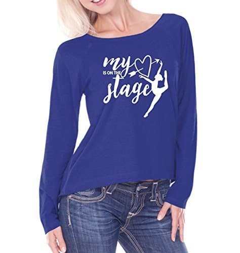 Heart is on Stage Dance- Raw Edge Weekender Raglan