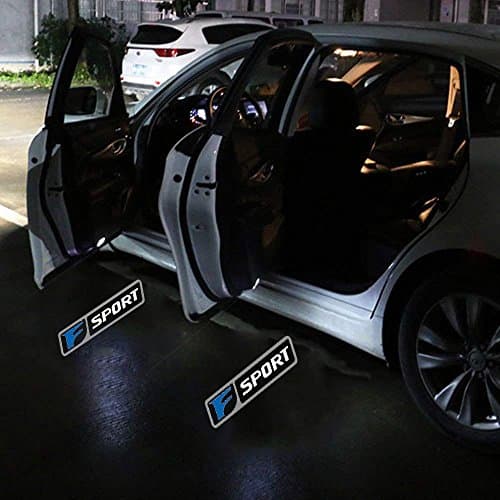 Keychain Central 2PCS LED Car Door Logo Projector Courtesy Shadow Lights Emblem LEXUS F Sport Series ISF GSF RCF IS GS RC F Es RX GX LS SC (F Sport Blue)