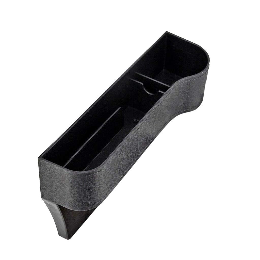 Todaytop 2 Pack Car Seat Gap Storage Box Cup Holder Mobile Phone Holder Multifunctional Auto Accessories Premium PU Leather Seat Catcher Gap Filler Car Organizer Compartment for Snacks, Electronics