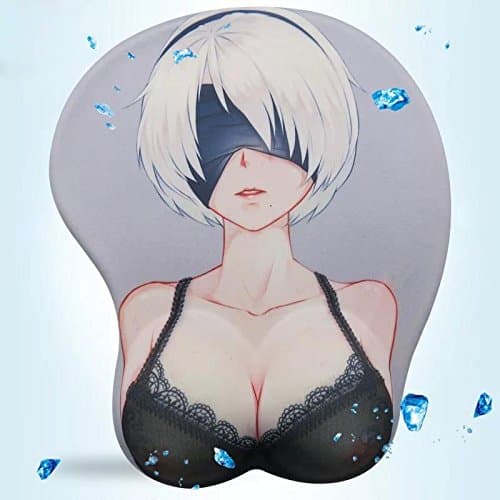 Doer Silicon Gel Soft 3D Mouse Pad with Wrist Support Rest Mat for Office, Computer, Laptop - Durable &amp; Comfortable for Easy Typing and Gaming (Sexy #3)