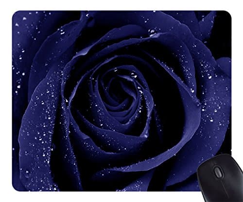 Mouse Pad Blue Roses 36230 Oblong Shaped Mouse Mat Design Natural Eco Rubber Durable Computer Desk Stationery Accessories Mouse Pads For Gift