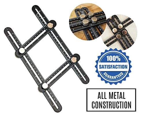 Multi Angle Finder - Template Tool - Aluminum - Measurement - Ruler for Contractors, Craftsmen, Handymen, Builders, Masons, Carpenters, DIY by Tall Pine
