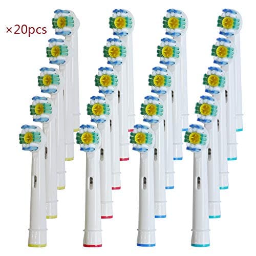 Generic Oral B Pro 3D White Replacement Brush Heads Braun Replacement Toothbrush Heads Compatible with Oral B Electric Toothbrush Precision Clean for the Entire Family (20 Count)