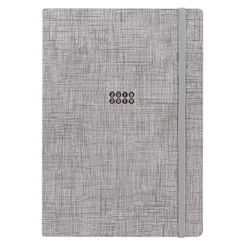 Letts Edge 2019-2020 Academic Mid Year A5 Size Week to View Diary (Grey)
